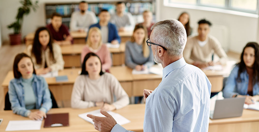 Teacher with Students